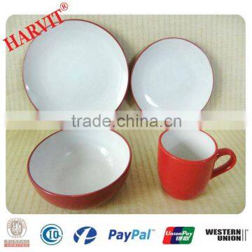 16pcs color glaze dinner set