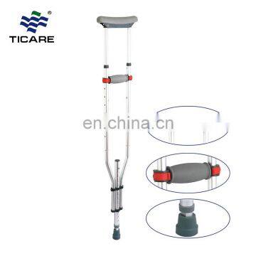 adjustable height aluminium alloy crutch folding cane