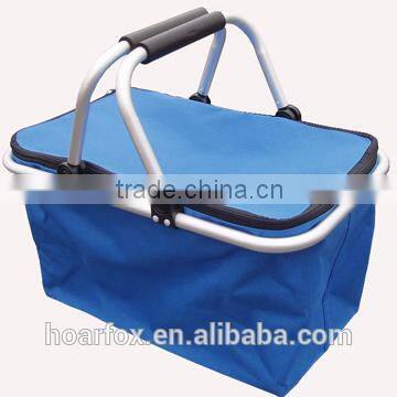 Foldable Picnic basket,camping basket,shopping bag for foods or drink