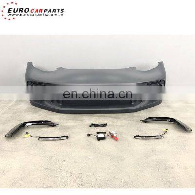 Model 3 Front Bumper for TSL Model 3 2017-2021year PP Material UP Style Front Bumper With LED for Model 3 Body Kits photo-2