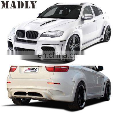 Madly Body Kit for BMW X6 E71body kits  HM EVO Middle Flat Exhaust style