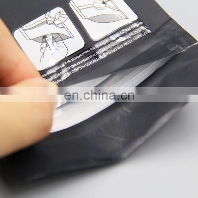 Big Discount Biodegradable Material Mylar Child Proof Bag With Protect Lock