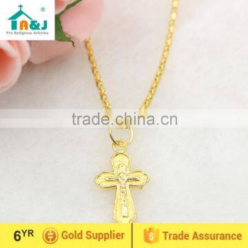 Orthodox alloy cross pendant