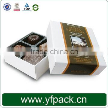 Luxury empty chocolate box with paper divider