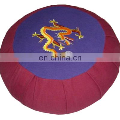 Best quality buckwheat filled pleated Zafu Cushion Indian supplier