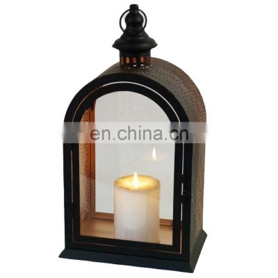 Homer Decor Small Metal Stainless Steel Candle Lantern LED Candle Holder