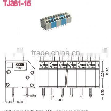 Dual Row Screwless PCB Terminal Block Connector 3.5mm Pitch photo-2