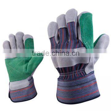 CE standard reinforcement the palm leather safety rigger gloves with low price