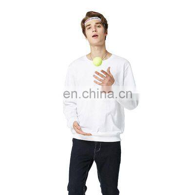 Custom Round Neck Fashion Brand Sweater Men's Long-sleeved Solid Color Pullover photo-2