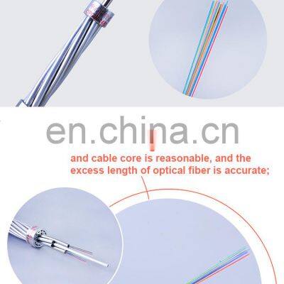 GL Fibre Optic Cable Opgw de Sevicio Fibra Opotica 24/28/36/48/96 Core Opgw