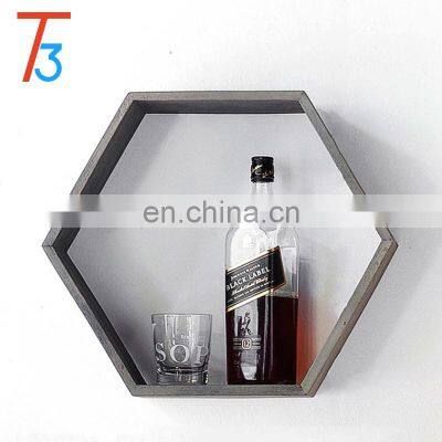 Wholesale Home Decoration Unfinished Antique Wood Wall Shelf photo-2