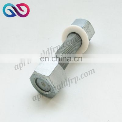 M6 M10 M12 M16 M20 M24 Composite GRE bolt and nut, Fiberglass nut and bolt