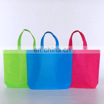 New arrival laminated non woven bag tote shopping handmade pp plastic bags women big logo canvas bag