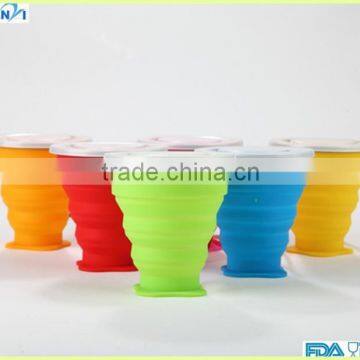 Wholesale Heat And Cold Resistant Silicone Collapsible Foldable Flexible Cup photo-2