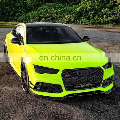 Body kit for Audi A7 S7 C7 C7.5 C7PA 2016-2018  upgrade RS7 model with front bumper assembly and rear diffuser