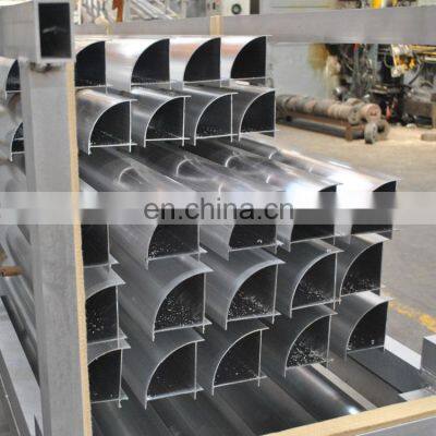 Custom different sizes aluminium quarter round tube , triangle aluminum pipes , aluminum half round tubes