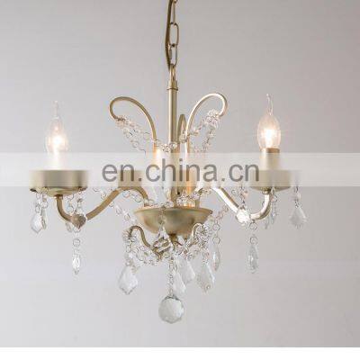 European Style Simple Retro Iron Wedding Hall Ceiling Crystal Warm Light Chandelier Dining Room Light Living Room Light Wedding photo-3