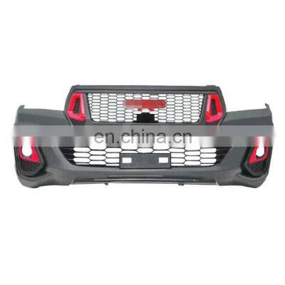 For Hilux Revo 2016-2019 TRD Style Full Facelift Kit Front Bumper Fender Flare Upgrade To Rocco