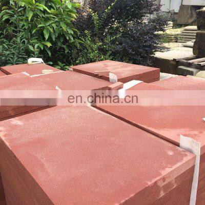 Wholesale Natural Sandstone Flagstone Red Sand Stone For Floor Tile Building Decoration photo-3