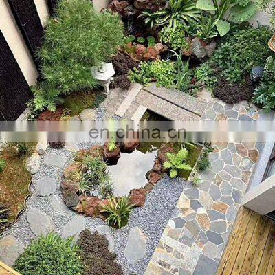 Heat Resistant Hexagonal Black Basalt Paving Slate Flagstone Stones Paving Slabs Stone for Drive Way
