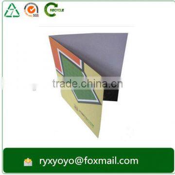 guangzhou factory whloesale printed advsertising paper pamphlet folder