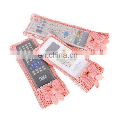 Fabric Lace Video TV Air Condition Remote control Protector Case Cover Waterproof Dust Bags