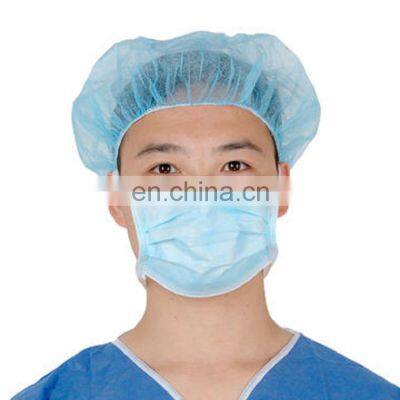 Gorro Desechable de Tela no Tejida, Gorro Azul ISO, SMS, 25gsm photo-3