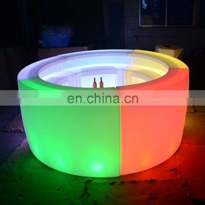 Led Bar Counter Stools Coffee Restaurant Wedding Party Event Rental Furniture Led Lighted Bar Counters for Sale photo-2