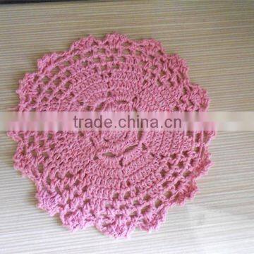 Color Crocheted Flower Cotton Coasters