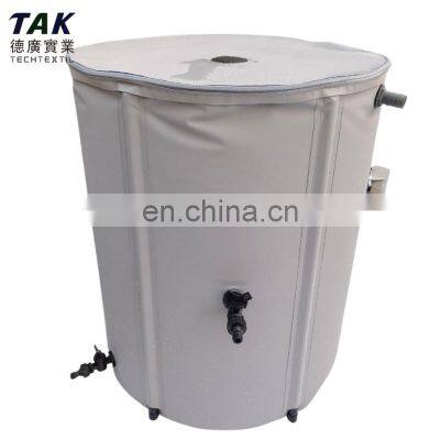 1000l foldable 500D PVC material garden rainwater collector rainwater retention tanks collapsible folding water tank