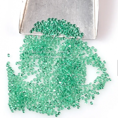 High Quality For Jewelry Spinel Green Round Cut Small Size Nano Spinel Loose Gemstone Crystal photo-3