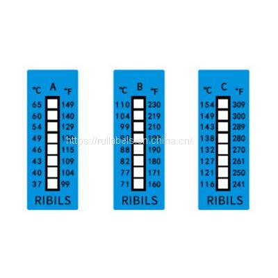 Irrversible Temperature Indicator Strip Heat Sensitive Labels photo-2