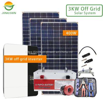 3KW Off Grid Solar System 400W panels