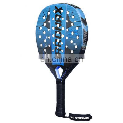 Low MOQ High Quality 100%Carbon Padel Tennis Racket Beach Paddle Tennis Racket