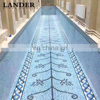 Good quality Glass Mosaic for bathroom swimming pool tiles swimming pool liners