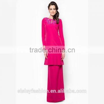 High quality fashion baju kurung modern first lady baju kurung fashion OEM baju kurung BJ029