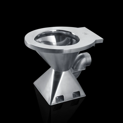 Stainless steel toilet seat