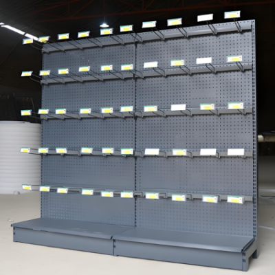 steel supermarket display rack shelf