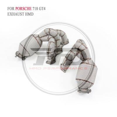 HMD Car Accessories Down Pipe Exhaust System for Porsche 718 GT4 GTS/RS Cayman 987.2 With Catalytic Converter Large Diameter WhatsApp+86 18946955156 photo-2