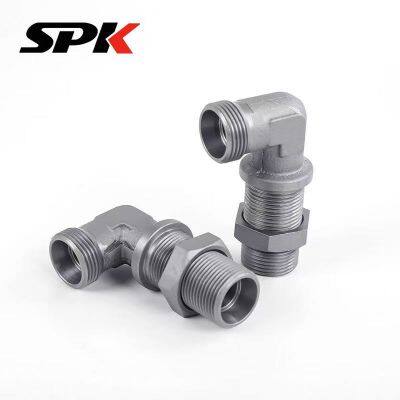 Manufacturer's In-Stock Yonghua Standard Stainless Steel 90° Bulkhead Fittings, Model 6C9, Customization Supported photo-2