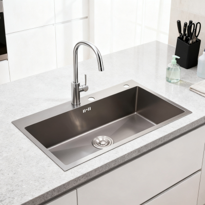 Home & Restaurant 304 Steel Sink - Complete Accessory Kit Included photo-3