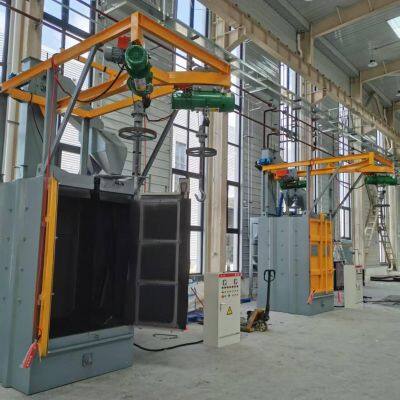 Instrument (flowmeter) Shot Blasting Machine, Double Hook, Chamber Manganese 13 Protective Plate, Hook Type Shot Blasting Machine photo-5