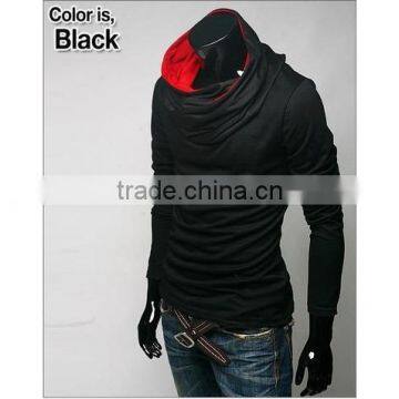 New Fashion Men Zip up Side Pockets Hoodies