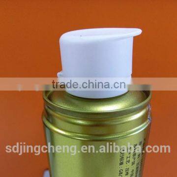 2016 hot sale food oil plastic bottle and tin can usage flip top cap with full ring