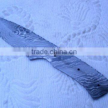 udk b60" custom handmade Damascus Hunting full tang blank blade knife