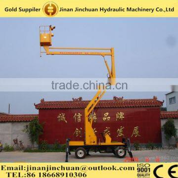 Hydraulic man air lifter / hydraulic lift for the light telescopic boom lift