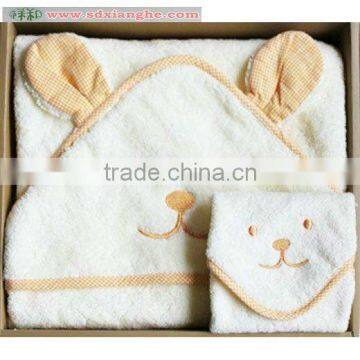 100% cotton hooded towel