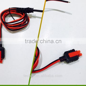 Red 2 Pin Molding with SR Plug and Tinned Wire Assembly