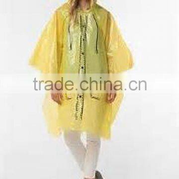 Plastic Emergency Disposable Transparent Raincoat Poncho photo-3