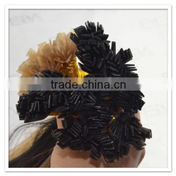 Wholesale European Flat Tipped Fusion Hair Extension bun hairpieces